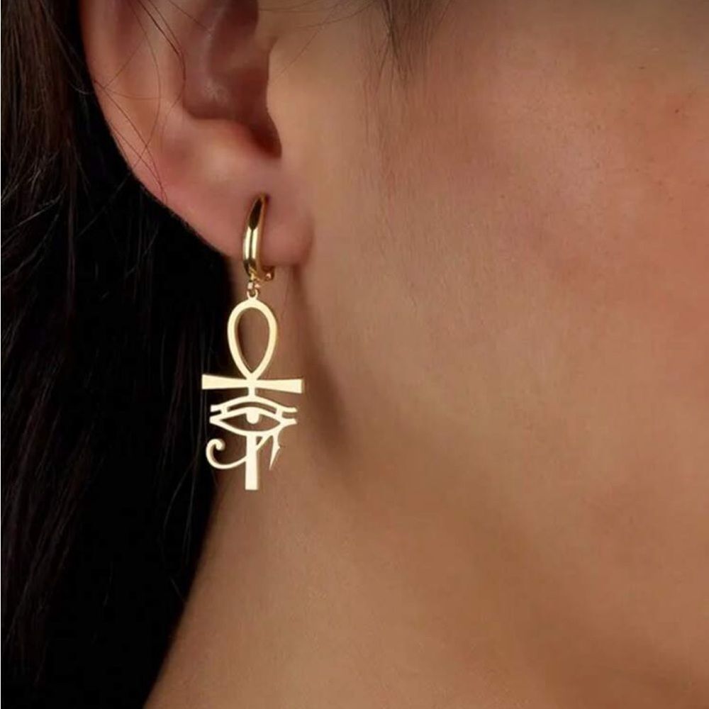 Evil eye hoop Earrings N1716